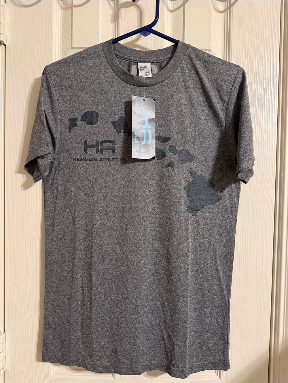 Hawaiian Athletics S/child Gray Performance T‑Shirt NWT